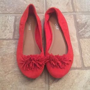 Orange flats